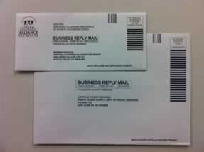 Business reply envelope samples