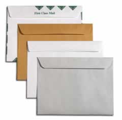 Side open envelope samples